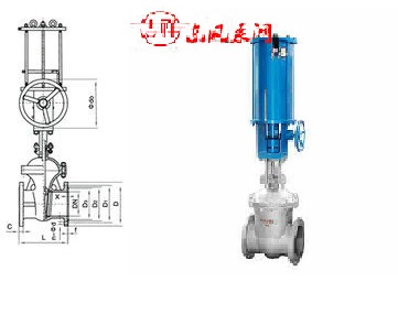 氣動法蘭截止閥結(jié)構圖